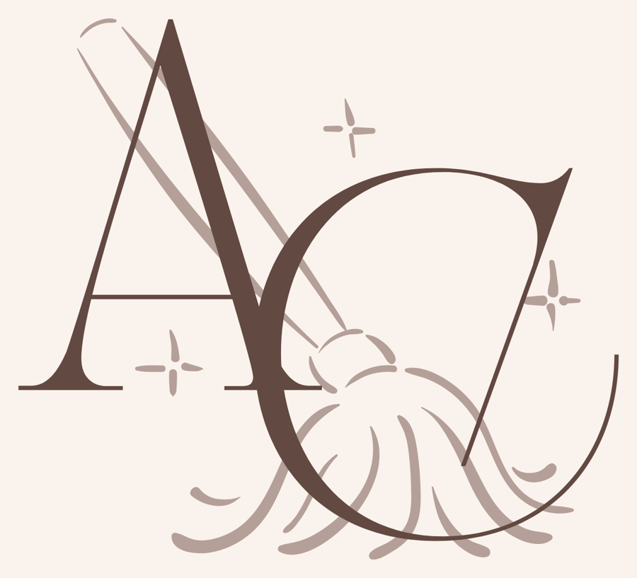 Auburn’s AC monogram with broom and sparkle